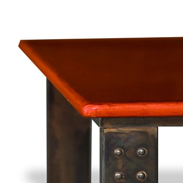 Table basse en pierre de lave corail atelier