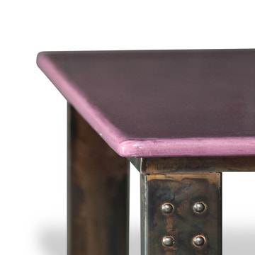Table basse en pierre de lave figue atelier