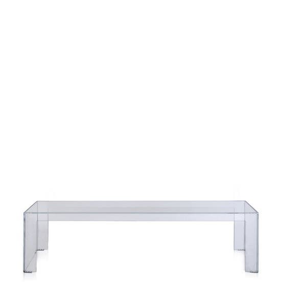 Table basse INVISIBLE SIDE de Kartell, Cristal, L.120 X H.40 X P.40 
