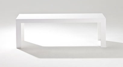 Table basse INVISIBLE SIDE de Kartell, Blanc brillant, L.120 x H.31,5 x P.40 Table basse INVISIBLE SIDE de Kartell, Blanc brillant, L.120 x H.31,5 x P.40