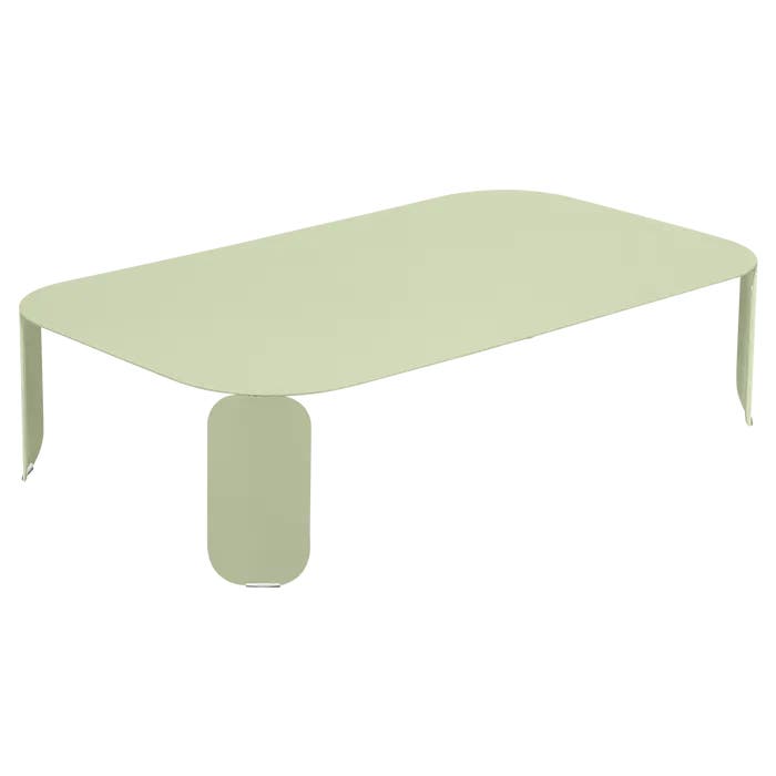 Table basse rectangulaire BEBOP de Fermob, H.29, Vert tilleul Table basse rectangulaire BEBOP de Fermob, H.29, Vert tilleul