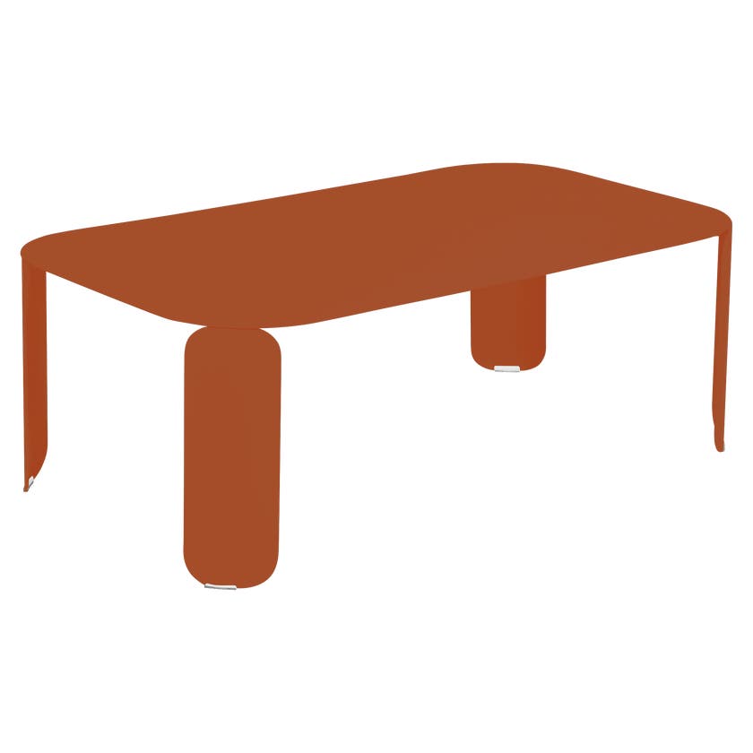 Table basse rectangulaire BEBOP de Fermob, H.42, Orange confite Table basse rectangulaire BEBOP de Fermob, H.42, Orange confite