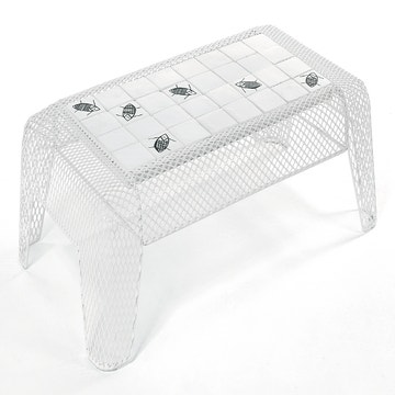 Table basse rectangulaire IVY de Emu, Blanc mat