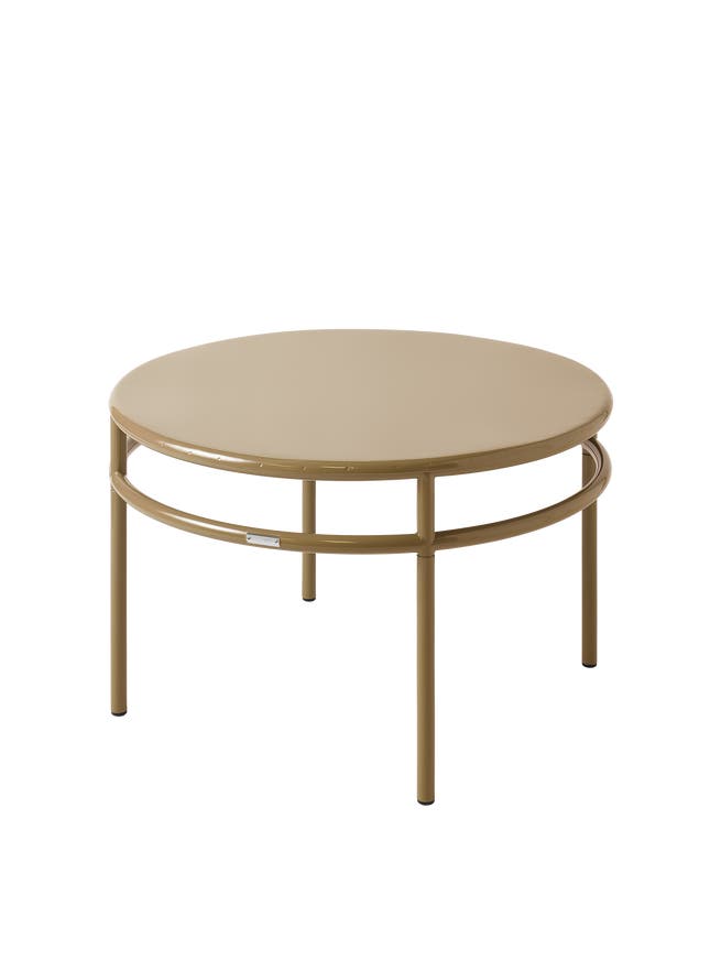 Table basse ronde T37, Ø 80 cm, Brun vert Table basse ronde T37, Ø 80 cm, Brun vert