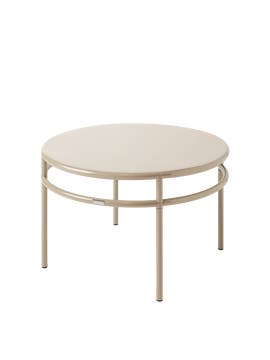 Table basse ronde T37, Ø 80 cm, Gris beige Table basse ronde T37, Ø 80 cm, Gris beige