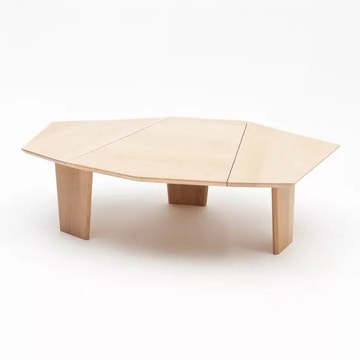 Table basse SILEX, Chêne massif verni mat
