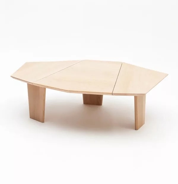 Table basse SILEX, Chêne massif verni mat Table basse SILEX, Chêne massif verni mat