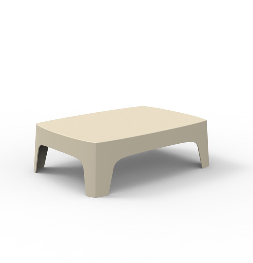 Table basse SOLID de Vondom, Écru