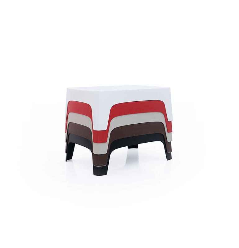 Table basse SOLID de Vondom, Noir