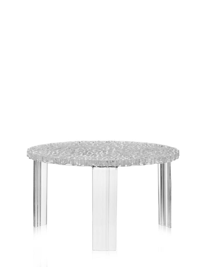 Table basse T-TABLE de Kartell, H.28, cristal Table basse T-TABLE de Kartell, H.28, cristal