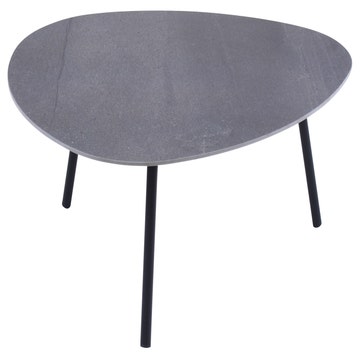 Table basse TERRAMARE de Emu, 75 x 70 cm, Noir - Anthracite