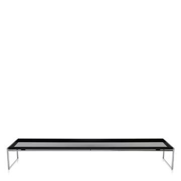 Table basse TRAYS de Kartell, Noir, L.140 X H.25.3 X P.40