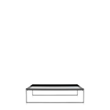 Table basse TRAYS de Kartell, Noir, L.80 X H.25.3 X P.40