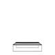 Table basse TRAYS de Kartell, Noir, L.80 X H.25.3 X P.40