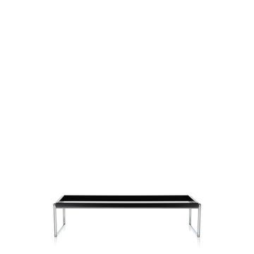 Table basse TRAYS de Kartell, Noir, L.80 X H.25.3 X P.80