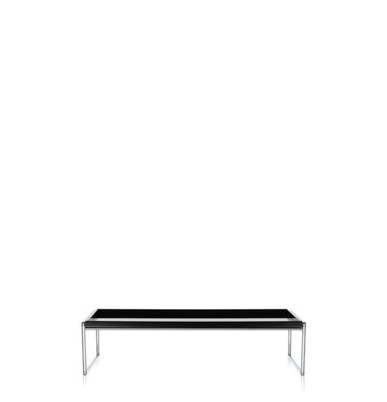 Table basse TRAYS de Kartell, Noir, L.80 X H.25.3 X P.80