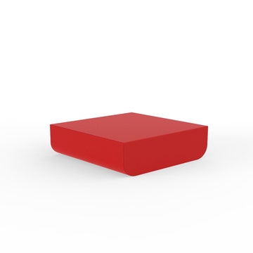 Table basse ULM de Vondom, Rouge