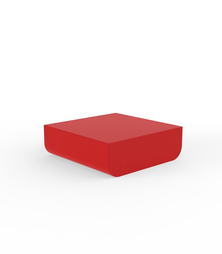 Table basse ULM de Vondom, Rouge Table basse ULM de Vondom, Rouge