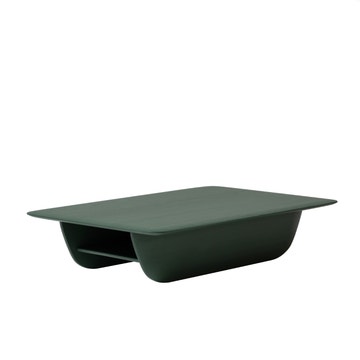 Table basse WING de Woak, 120 x 50 cm, Chêne teinté vert