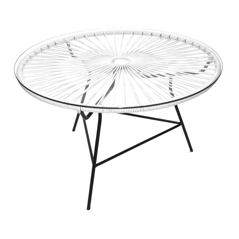 Table basse ZIPOLITE Ø.76 cm de Boqa avec structure noire, Blanc d'argent Table basse ZIPOLITE Ø.76 cm de Boqa avec structure noire, Blanc d'argent