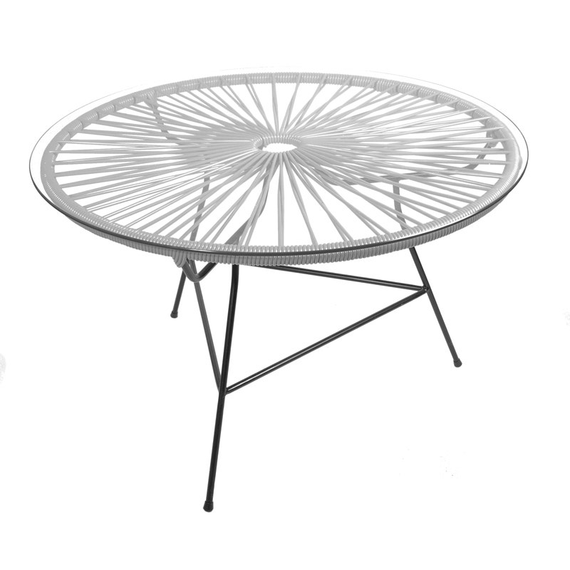 Table basse ZIPOLITE Ø.76 cm de Boqa avec structure noire, Gris Table basse ZIPOLITE Ø.76 cm de Boqa avec structure noire, Gris