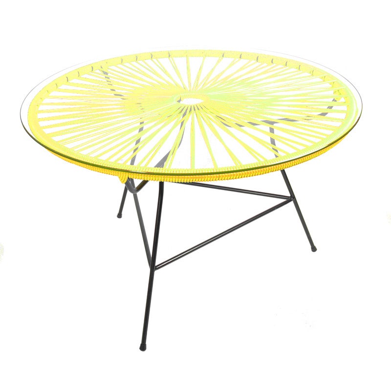 Table basse ZIPOLITE Ø.76 cm de Boqa avec structure noire, Jaune impérial Table basse ZIPOLITE Ø.76 cm de Boqa avec structure noire, Jaune impérial