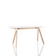 TABLE BUTCH THE WILD BUNCH, L. 180 cm, Blanc et naturel