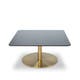 Table carrée FLASH de Tom Dixon, Laiton