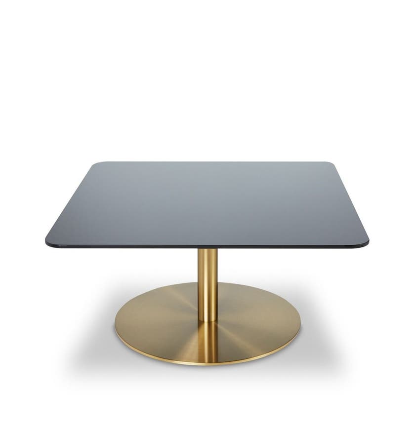 Table carrée FLASH de Tom Dixon, Laiton