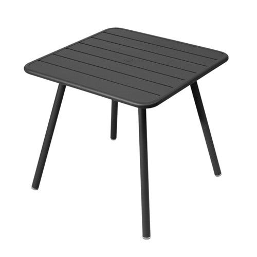Table carrée 4 pieds LUXEMBOURG de Fermob Carbone Table carrée 4 pieds LUXEMBOURG de Fermob Carbone