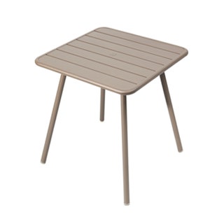 Table carrée 4 pieds LUXEMBOURG de Fermob, Muscade