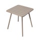 Table carrée 4 pieds LUXEMBOURG, Muscade