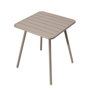 Table carrée 4 pieds LUXEMBOURG de Fermob, Muscade