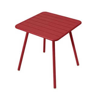 Table carrée 4 pieds LUXEMBOURG de Fermob, Piment