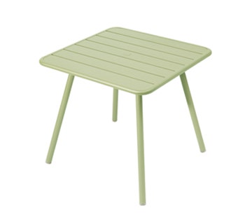 Table carrée 4 pieds LUXEMBOURG de Fermob, Tilleul Table carrée 4 pieds LUXEMBOURG de Fermob, Tilleul