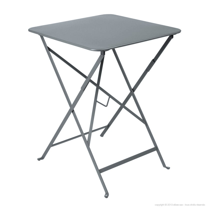 Table carrée BISTRO 57x57 gris orage de Fermob Table carrée BISTRO 57x57 gris orage de Fermob