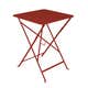 Table carrée BISTRO 57x57 piment 