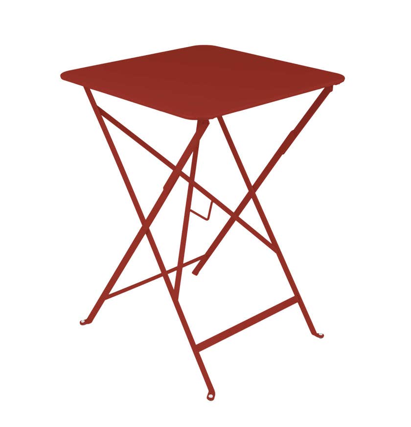 Table carrée BISTRO 57x57 piment de Fermob 