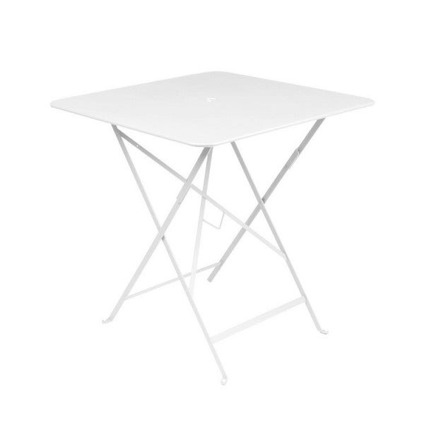 Table carrée BISTRO 71x71 de Fermob blanc coton Table carrée BISTRO 71x71 de Fermob blanc coton