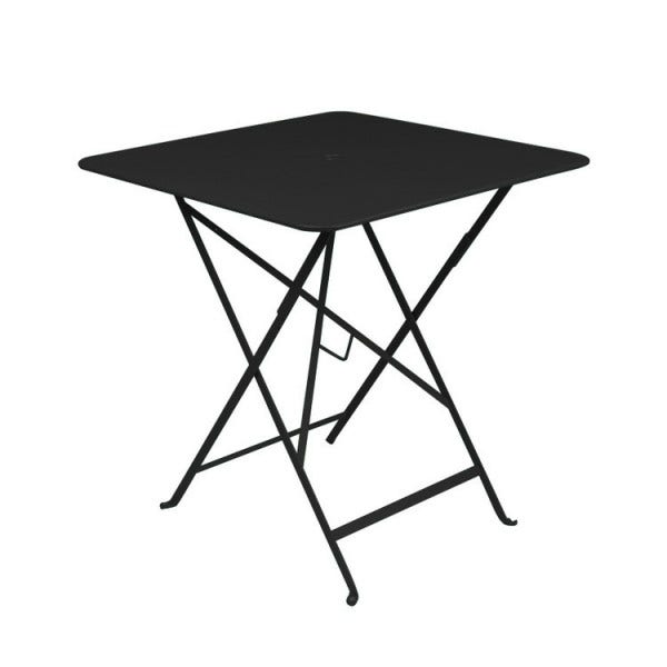 Table carrée BISTRO 71x71 noir réglisse de Fermob Table carrée BISTRO 71x71 noir réglisse de Fermob