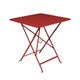 Table carrée BISTRO 71x71 piment 