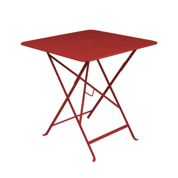 Table carrée BISTRO 71x71 piment de Fermob Table carrée BISTRO 71x71 piment de Fermob