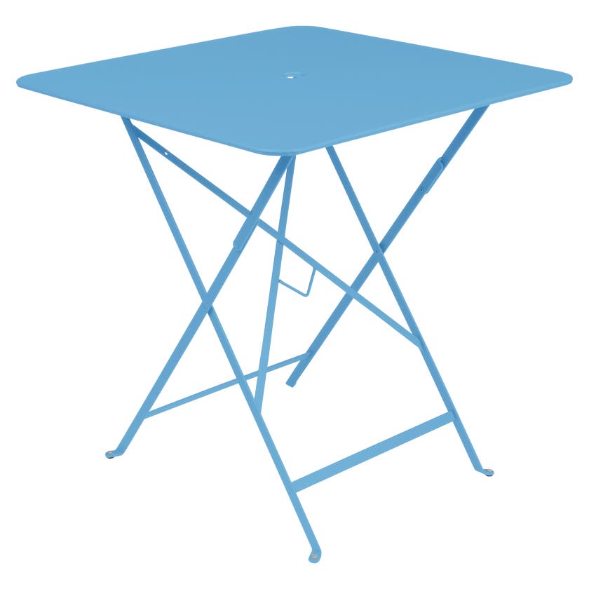 Table carrée BISTRO de Fermob, 71x71, Bleu maya Table carrée BISTRO de Fermob, 71x71, Bleu maya