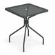 Table carrée CAMBI, 80 X 80 cm, Fer ancien 