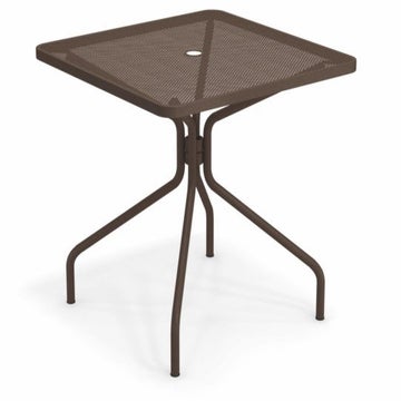 Table carrée CAMBI de Emu, 80 X 80 cm, Marron d'Inde 