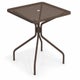 Table carrée CAMBI de Emu, 80 X 80 cm, Marron d'Inde 