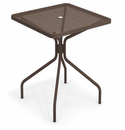 Table carrée CAMBI de Emu, 80 X 80 cm, Marron d'Inde 