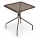 Table carrée CAMBI de Emu, 90 x 90 cm, Marron d'Inde