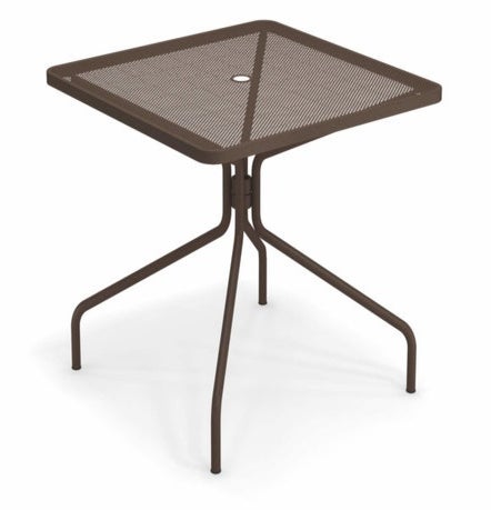 Table carrée CAMBI de Emu, 90 x 90 cm, Marron d'Inde
