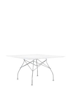 Table carrée GLOSSY de Kartell, Blanc Table carrée GLOSSY de Kartell, Blanc
